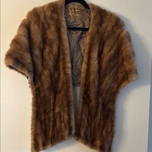 Vintage Brown Mink Stole